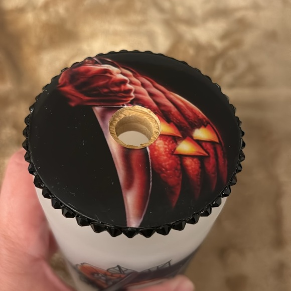 Horror Frosted Glass Cups with Lid and Straw - Michael Meyers, Ghost Face - Picture 4 of 7